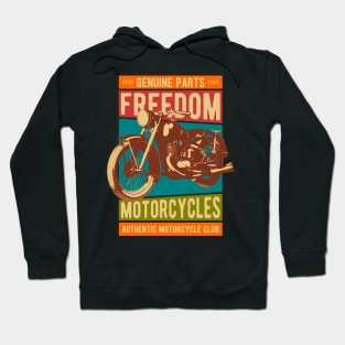 Motorcycle freedom custom garage Hoodie